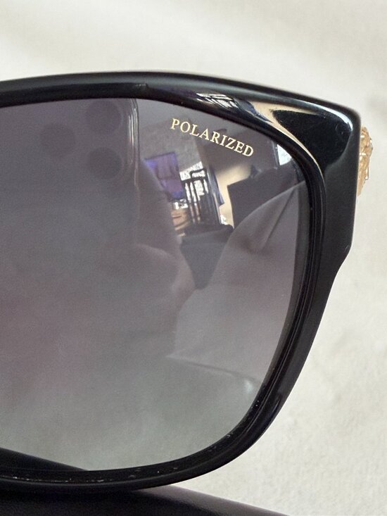 VERSACE MOD.4277 GB1/T3 BLACK/LEOPARD BUTTERFLY POLARIZED SUNGLASSES 60-15-140 main image 4